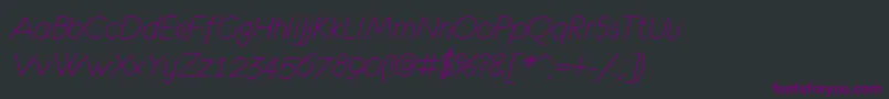 Eurof36 Font – Purple Fonts on Black Background