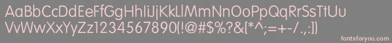 VogueNormal Font – Pink Fonts on Gray Background