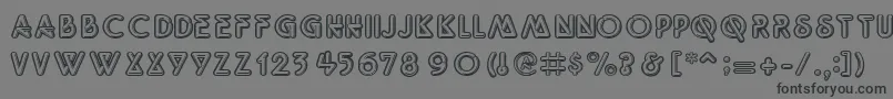 QuantumRegular Font – Black Fonts on Gray Background