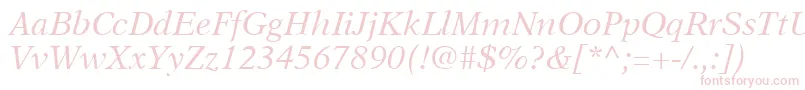 A831RomanItalic Font – Pink Fonts