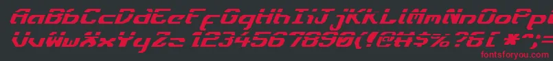 Ensignfli Font – Red Fonts on Black Background