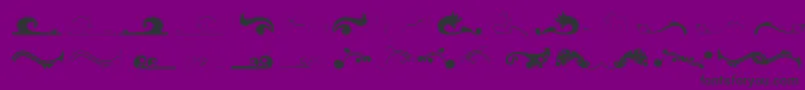 Felicity-fontti – mustat fontit violetilla taustalla
