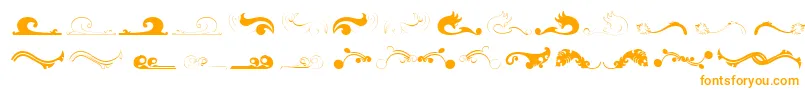 Czcionka Felicity – pomarańczowe czcionki na białym tle