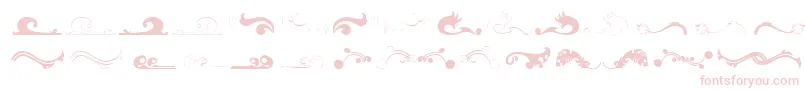 Felicity-Schriftart – Rosa Schriften auf weißem Hintergrund