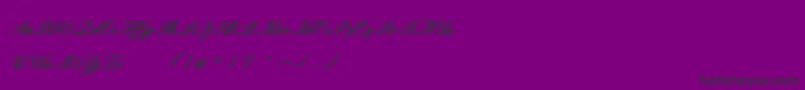 Motherland Font – Black Fonts on Purple Background