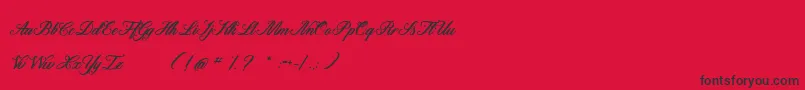 Motherland Font – Black Fonts on Red Background