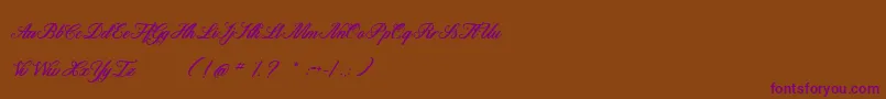 Motherland Font – Purple Fonts on Brown Background