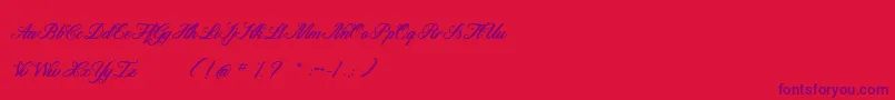 Motherland Font – Purple Fonts on Red Background