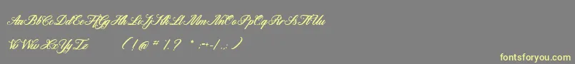 Motherland Font – Yellow Fonts on Gray Background