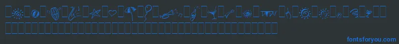 Подробнее о шрифте PartyPiLetPlain.1.0 Шрифт PartyPiLetPlain.1.0 – синие шрифты на чёрном фоне