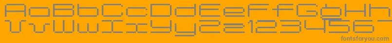 Spreadbita10 Font – Gray Fonts on Orange Background
