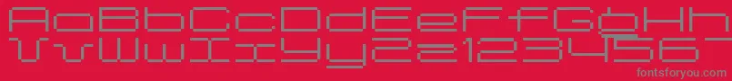 Spreadbita10 Font – Gray Fonts on Red Background