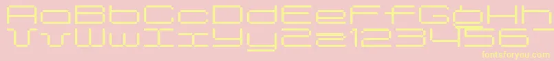 Spreadbita10 Font – Yellow Fonts on Pink Background