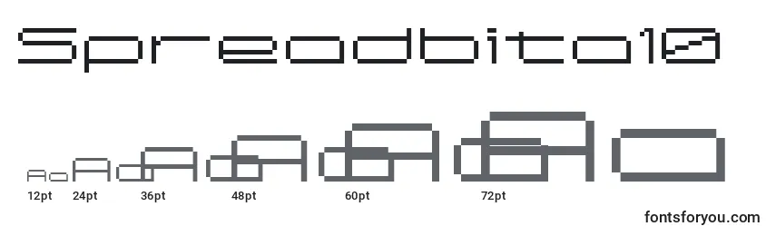 Spreadbita10 Font Sizes