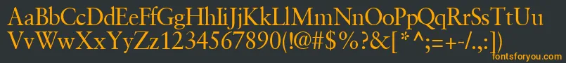 GaramondretrospectivesskRegular Font – Orange Fonts on Black Background