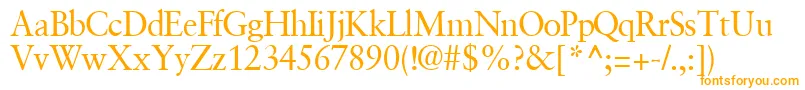 GaramondretrospectivesskRegular Font – Orange Fonts on White Background