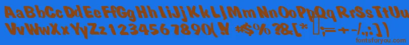 More about Naturalborn Font Naturalborn Font – Brown Fonts on Blue Background