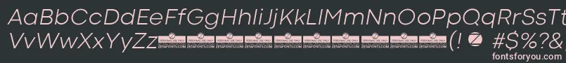 CodecColdLightItalicTrial Font – Pink Fonts on Black Background