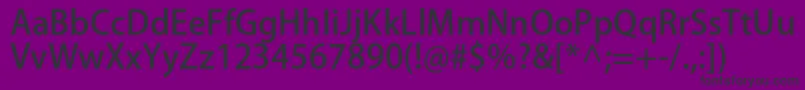 KozgoproMedium Font – Black Fonts on Purple Background