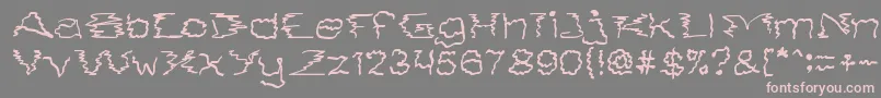 SmokeOnTheWater Font – Pink Fonts on Gray Background