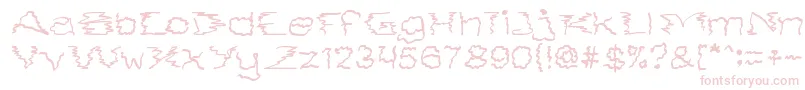Czcionka SmokeOnTheWater – różowe czcionki