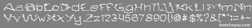 SmokeOnTheWater Font – White Fonts on Gray Background