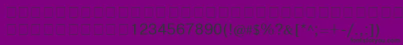 Cyrillichelv Font – Black Fonts on Purple Background