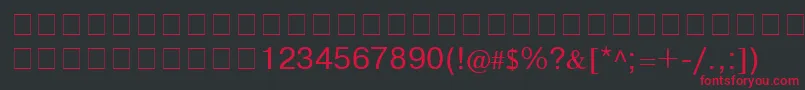 Cyrillichelv Font – Red Fonts on Black Background