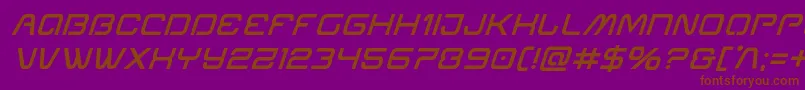 fuente Miraclemercurysemiboldital – Fuentes Marrones Sobre Fondo Morado