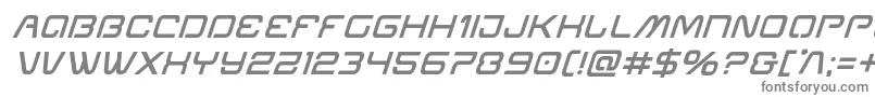 Miraclemercurysemiboldital-fontti – harmaat kirjasimet valkoisella taustalla