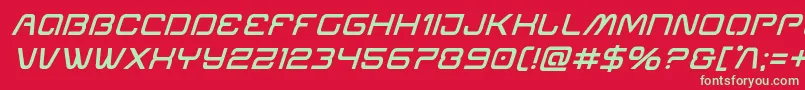 More about Miraclemercurysemiboldital Font Miraclemercurysemiboldital Font – Green Fonts on Red Background