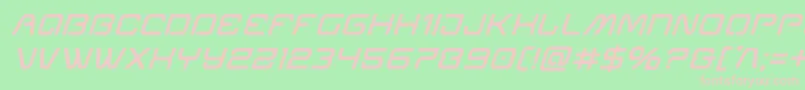 Miraclemercurysemiboldital Font – Pink Fonts on Green Background
