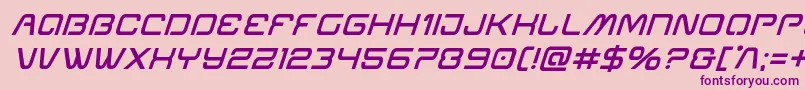Miraclemercurysemiboldital Font – Purple Fonts on Pink Background