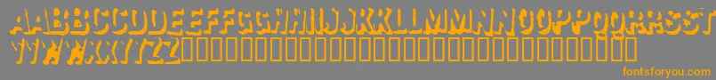 Failure-Schriftart – Orangefarbene Schriften auf grauem Hintergrund