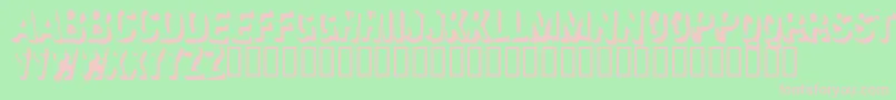 Failure Font – Pink Fonts on Green Background