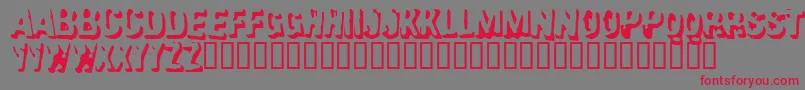 Failure Font – Red Fonts on Gray Background