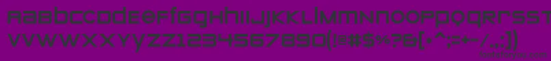 フォントZeroes – 紫の背景に黒い文字