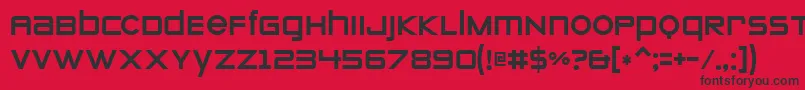 Zeroes Font – Black Fonts on Red Background