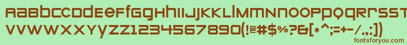 Zeroes Font – Brown Fonts on Green Background