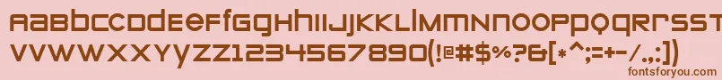 Zeroes Font – Brown Fonts on Pink Background