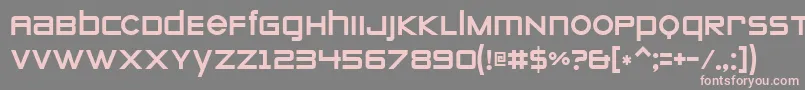 Zeroes Font – Pink Fonts on Gray Background