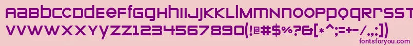 Zeroes Font – Purple Fonts on Pink Background