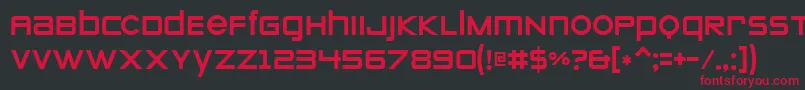 Zeroes Font – Red Fonts on Black Background