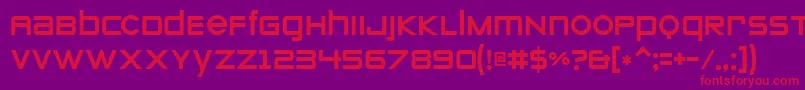 Zeroes Font – Red Fonts on Purple Background