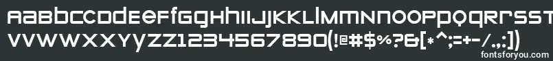 フォントZeroes – 黒い背景に白い文字