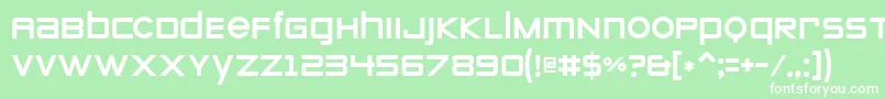 Zeroes Font – White Fonts on Green Background