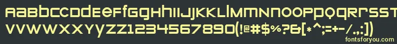 Zeroes Font – Yellow Fonts on Black Background