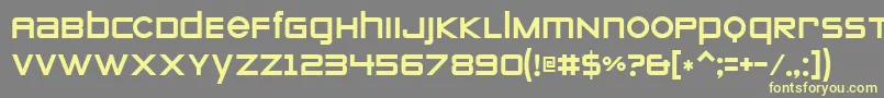 Zeroes Font – Yellow Fonts on Gray Background