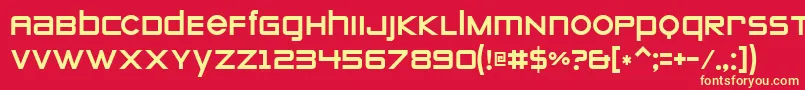 Zeroes Font – Yellow Fonts on Red Background