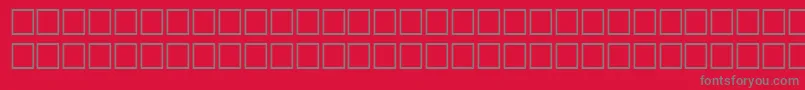 fuente FlandersRegular – Fuentes Grises Sobre Fondo Rojo
